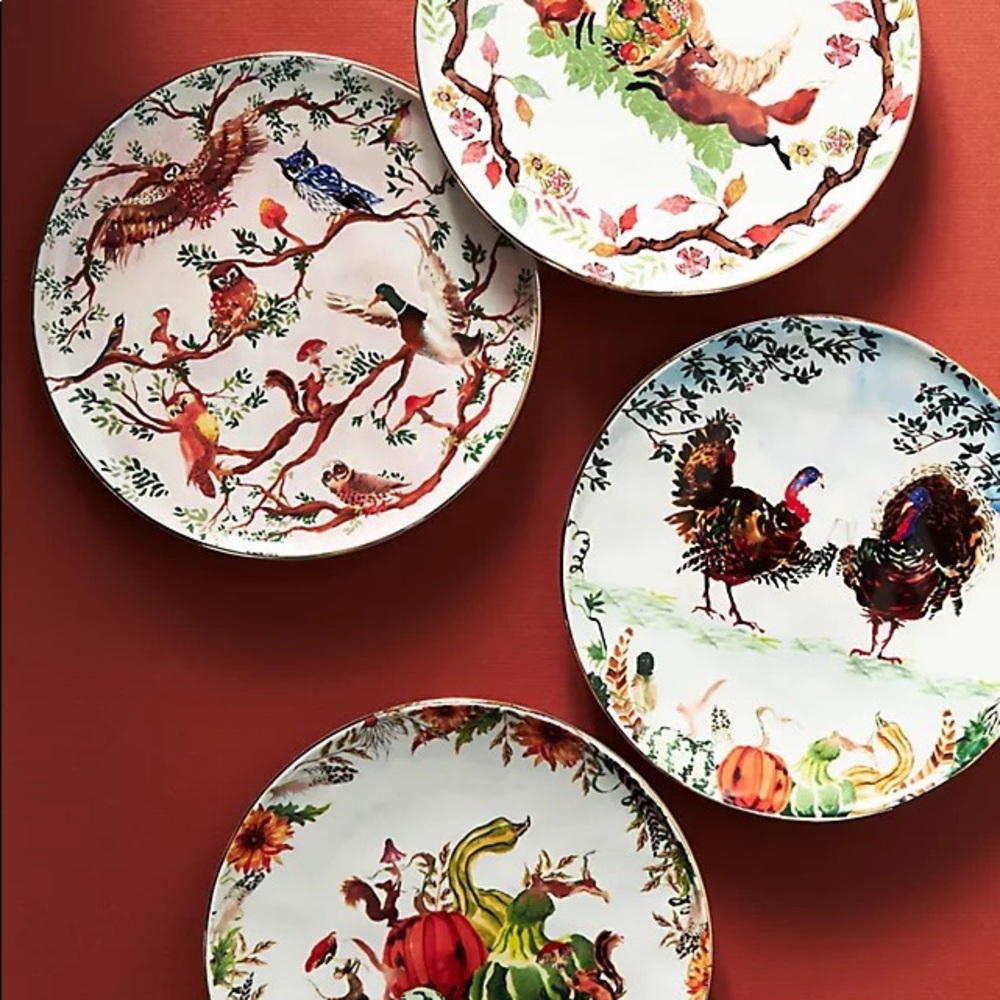 Inslee Fariss Autumn’s Bounty Side Plate Multi - Picture 2 of 3